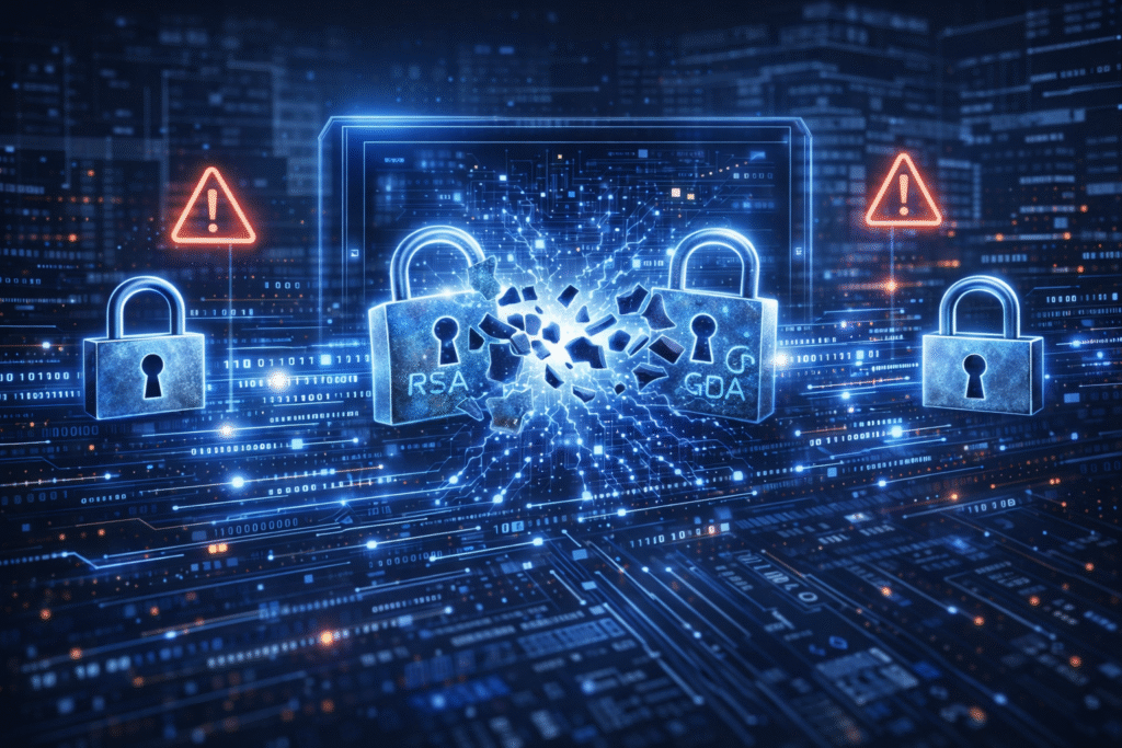 Quantum computing risks to traditional encryption