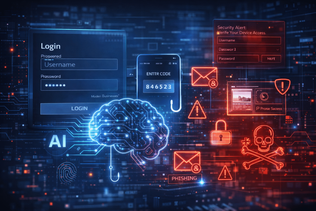 AI-powered cyber threats targeting modern businesses